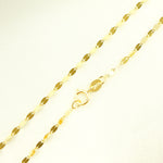 Load image into Gallery viewer, 14K Solid Yellow Flat Marina Link Chain