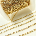 Load image into Gallery viewer, Gold Filled Flat Figaro Chain