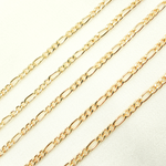 Load image into Gallery viewer, Gold Filled Flat Figaro Chain