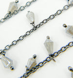 Load image into Gallery viewer, Coated Labradorite Dangle Chain.