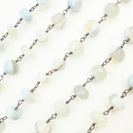 Load image into Gallery viewer, Bolder Opal Rondel Oxidized Wire Chain
