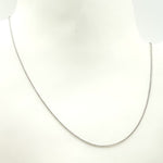Load image into Gallery viewer, 14K Solid White Gold Wheat Chain