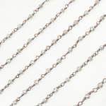Load image into Gallery viewer, Coated Labradorite Oxidized Wire Chain.