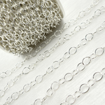 Load image into Gallery viewer, V189SS. Sterling Silver Smooth Oval Link Chain