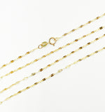 Load image into Gallery viewer, 030FV30. 14K Solid Gold Diamond Cut Marina Chain