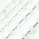 Load image into Gallery viewer, Natural Chalcedony Oxidized Wire Chain