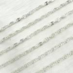 Load image into Gallery viewer, 925 Sterling Silver Diamond Cut Marina Chain.