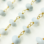 Load image into Gallery viewer, Blue Opal Gold Plated Wire Chain.