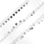 Load image into Gallery viewer, 925 Sterling Silver Dangle Square Chain