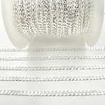 Load image into Gallery viewer, Sterling Silver Flat Curb Chain.