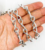Load image into Gallery viewer, 565MTSS. Sterling Silver Hollow Infinity Link Chain
