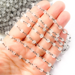 Load image into Gallery viewer, Crystal Black Wire Chain