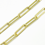 Load image into Gallery viewer, 14K Solid Gold Flat Paperclip Chain