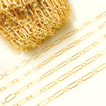Load image into Gallery viewer, 14K Yellow Gold Filled Flat Oval Link & Round Links Chain.