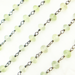 Load image into Gallery viewer, Prehnite Oxidized Wire Chain