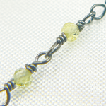 Load image into Gallery viewer, Multi Sapphire Oxidized Wire Chain.