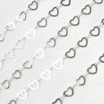 Load image into Gallery viewer, 925 Sterling Silver Open Heart Shape Link Chain