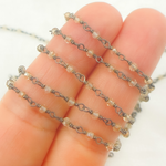 Load image into Gallery viewer, Coated Crystal Oxidized Wire Chain.