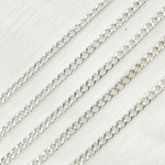 Load image into Gallery viewer, 925 Sterling Silver Curb Round Link Chain