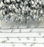 Load image into Gallery viewer, Coated Labradorite Dangle Chain.