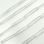 Load image into Gallery viewer, 925 Sterling Silver Diamond Cut Paperclip Link Chain.
