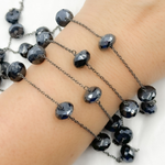 Load image into Gallery viewer, Coated Black Spinel Oxidized Wire Chain