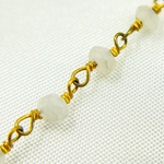 Load image into Gallery viewer, Siloni Moonstone Gold Plated Wire Chain.