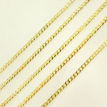 Load image into Gallery viewer, 14K Solid Gold Flat Cuban Links Chain