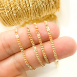 Load image into Gallery viewer, 14k Gold Filled Satellite Curb Link Chain.