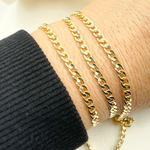 Load image into Gallery viewer, Gold Filled Flat Round Shape Curb Chain