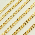 Load image into Gallery viewer, Gold Filled Flat Curb Link Chain