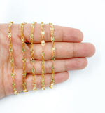 Load image into Gallery viewer, Z55GP. Gold Plated Sterling Silver Marina Diamond Cut Link Chain