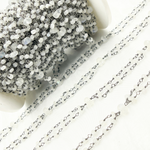 Load image into Gallery viewer, Moonstone Fancy Oxidized Wire Chain.