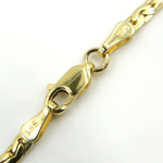 Load image into Gallery viewer, 14K Solid Gold Flat Snake Chain