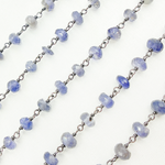 Load image into Gallery viewer, Iolite Oxidized Wire Chain.