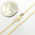 Load image into Gallery viewer, 14K Solid Gold Cable Chain