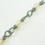 Load image into Gallery viewer, Coated Crystal Oxidized Wire Chain.