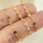Load image into Gallery viewer, 14k Gold Filled Flat Marina Link Chain