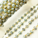 Load image into Gallery viewer, Coated Quartz Gold Plated Wire Chain.