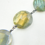 Load image into Gallery viewer, Labradorite Oxidized Wire Chain.