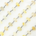 Load image into Gallery viewer, Golden Rutile Oxidized Wire Chain.