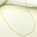 Load image into Gallery viewer, 14K Solid Yellow Gold Diamond Cut Cable Link Chain