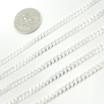 Load image into Gallery viewer, 925 Matt Sterling Silver Flat Curb Chain