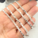 Load image into Gallery viewer, Sterling Silver Box Link Chain