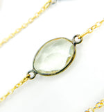 Load image into Gallery viewer, Multi Gemstone Organic Shape Connected Wire Chain.