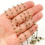 Load image into Gallery viewer, Hematite Gold Plated Wire Chain