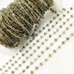 Load image into Gallery viewer, Smoky Quartz Gold Plated Wire Chain.