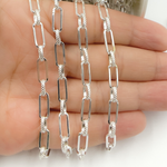 Load image into Gallery viewer, 925 Sterling Silver Paperclip Chain