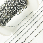 Load image into Gallery viewer, White Moonstone Oxidized Wire Chain.