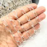Load image into Gallery viewer, Y82SS. Sterling Silver Diamond Cut Oval Link Chain